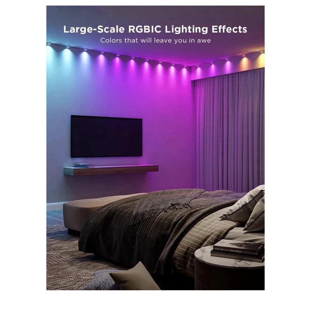Govee RGBIC String Downlights Smart LED 9. 8ft Lights Works w Alexa Music Sync